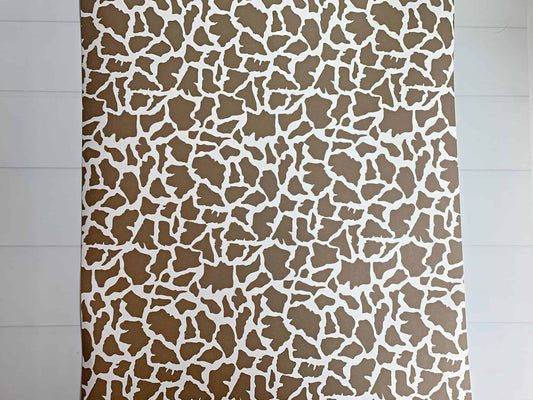 Safari Giraffe Print Table Runner - 96" Wipeable Paper