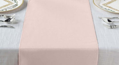Blush Table Runner 12x108 Inch - for Weddings, Bridal Showers & Baby Showers