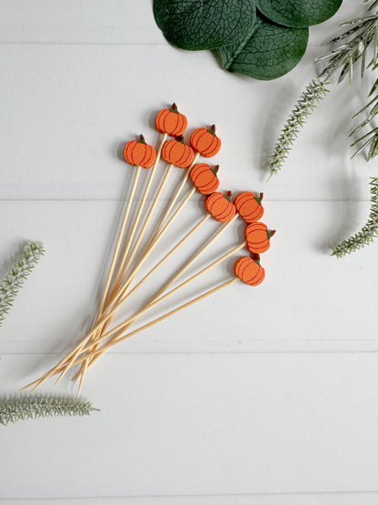 Pumpkin Party Picks - set of 30