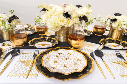 Gold Bee Dessert Plates