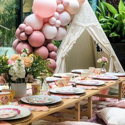 Tea Party Ideas - Floral Paper Plates