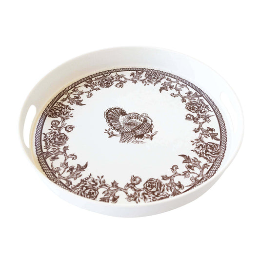 Turkey Toile Serving Tray