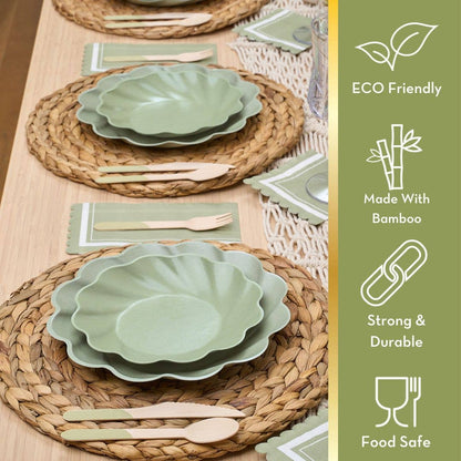 Simply Eco Extra Large Plate- Sage/8pk
