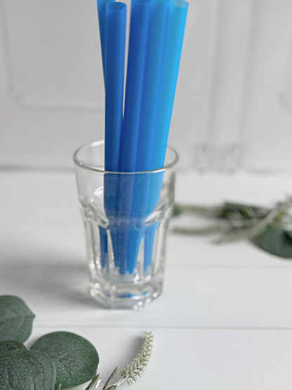 Blue Bobba Straws