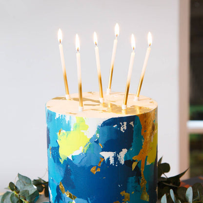 Gold Ombre Birthday Candles