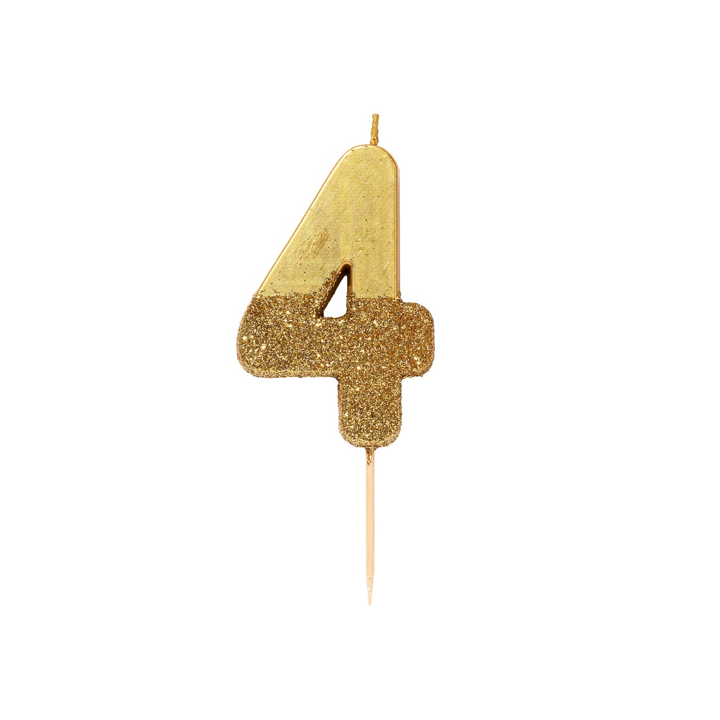Gold Number Birthday Candles