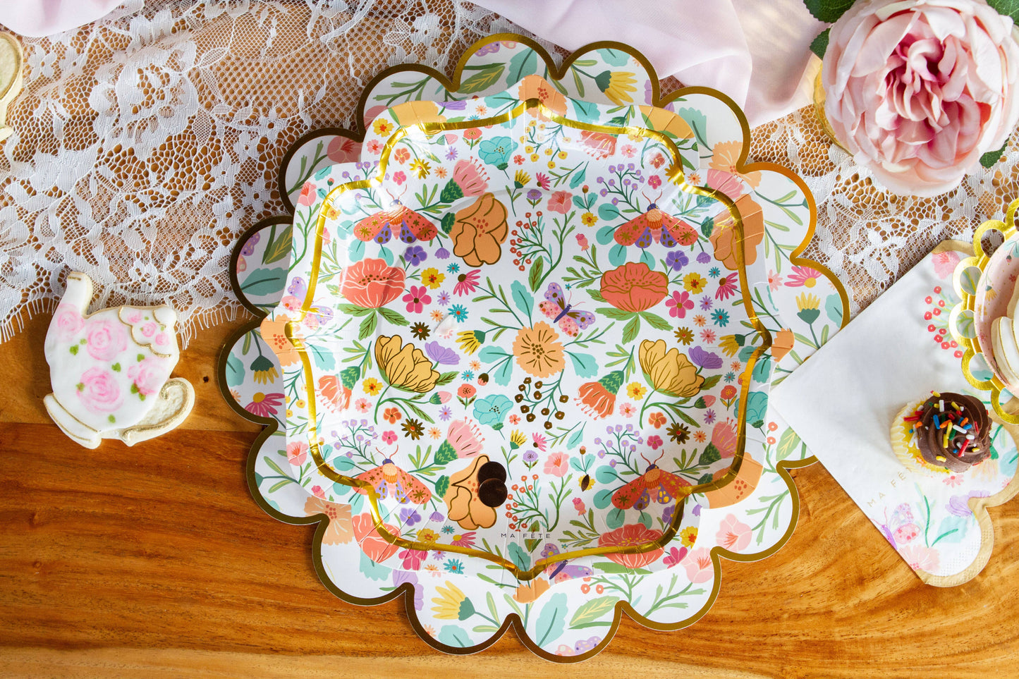 Fancy Tea Party Plates - 4 Designs