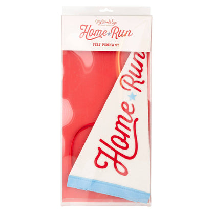 Baseball Felt Pennant - 14.5" Sports Party Decoration with Wood Dowel