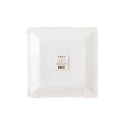 Red Ticking Stripe Plates