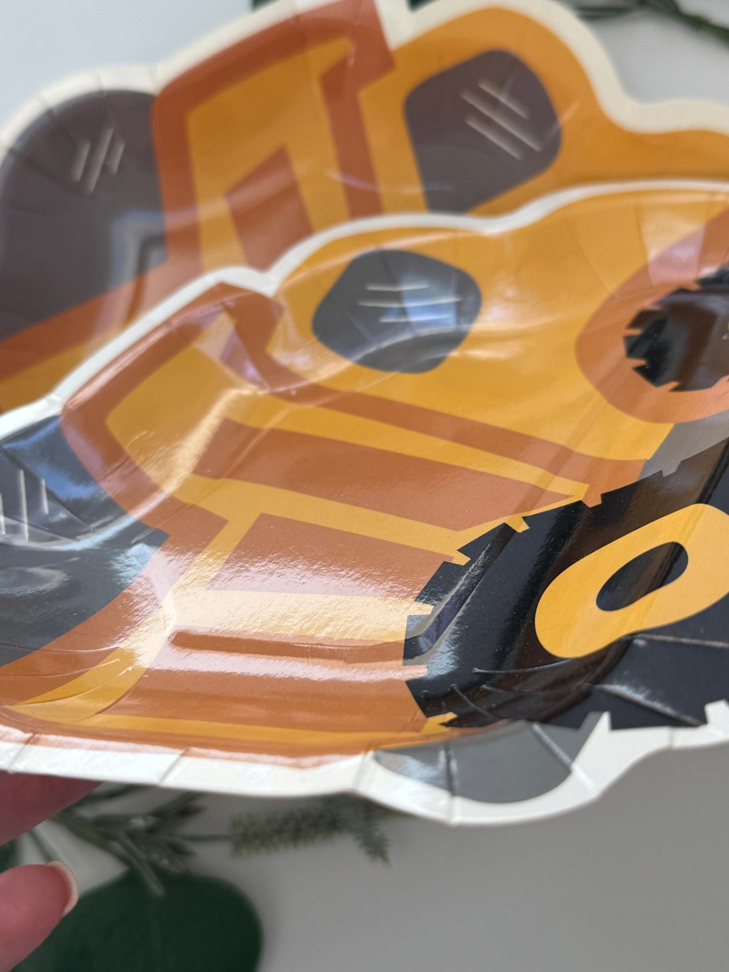 Construction Dump Truck Paper Plates