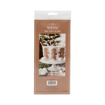 Gingerbread Man Coffee To Go Cups