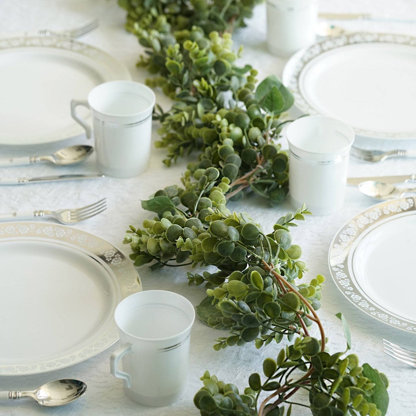 Eucalyptus and Boxwood Garland