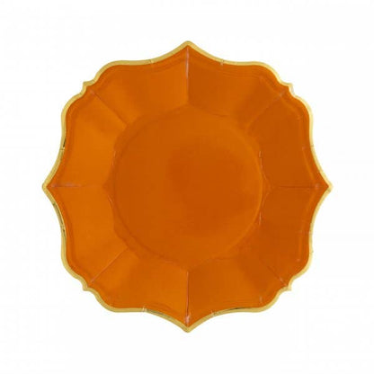 Terracotta Scalloped Dessert Plates