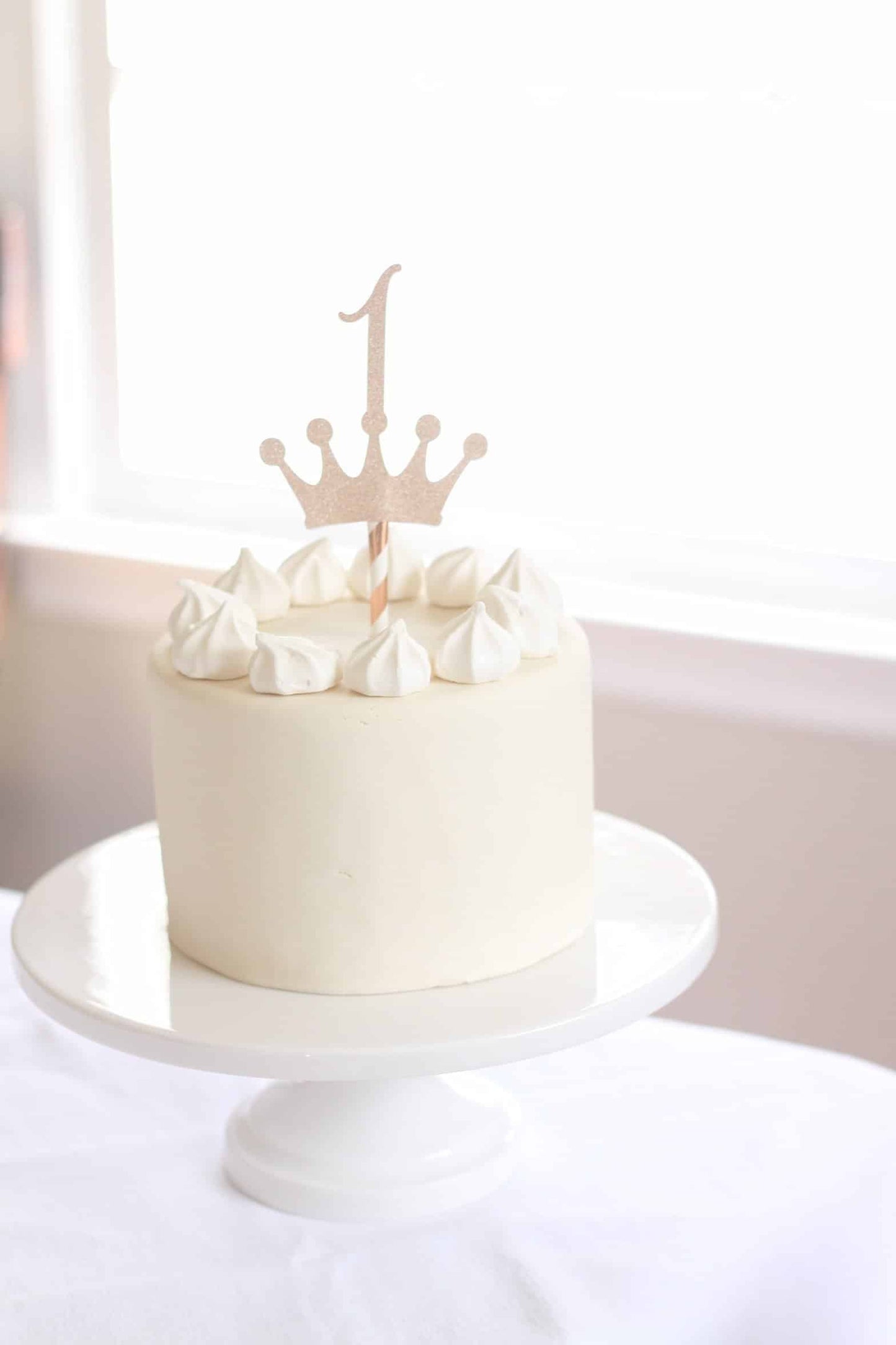 1st Birthday Crown Cake Topper