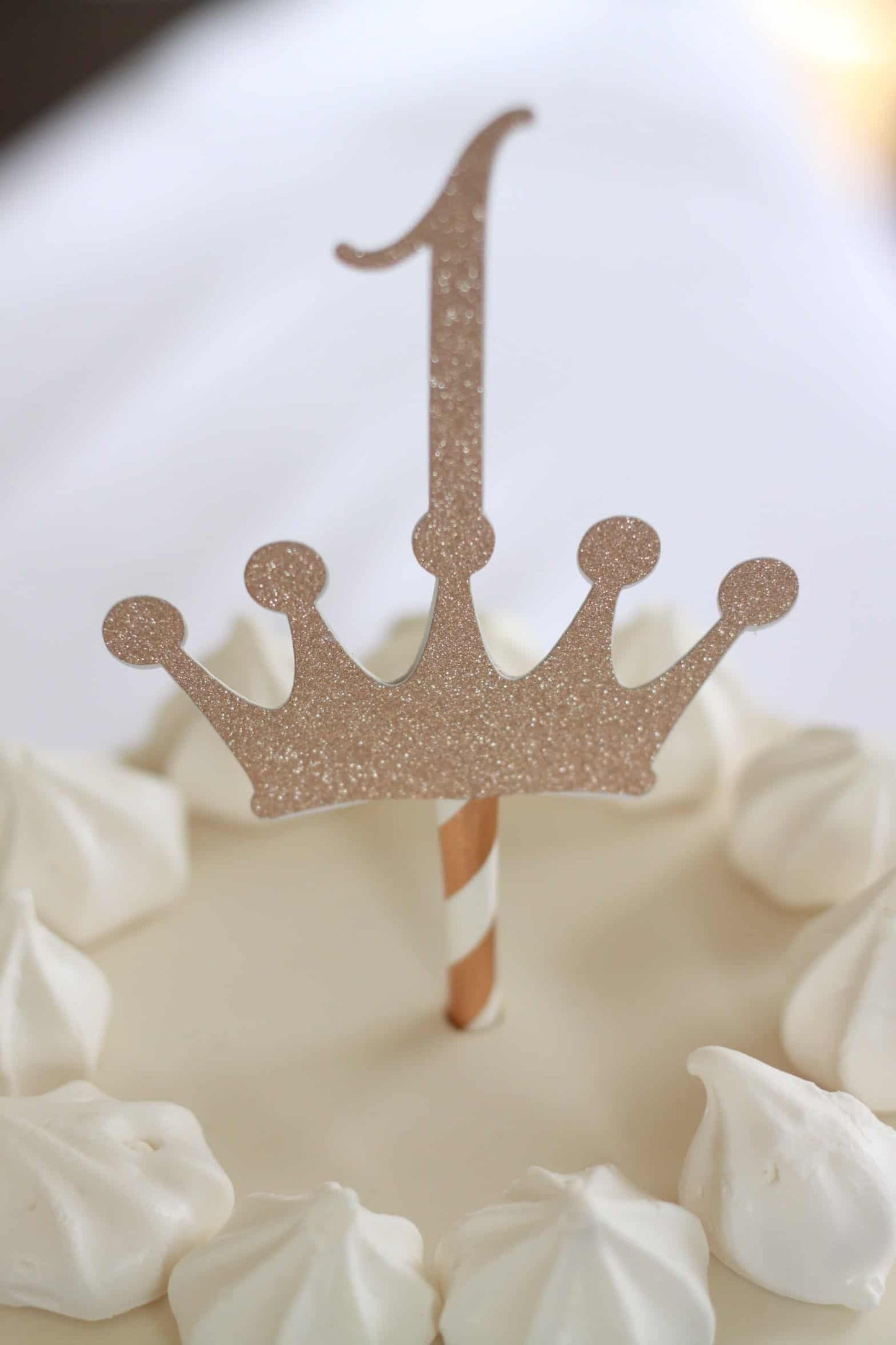 1st Birthday Crown Cake Topper