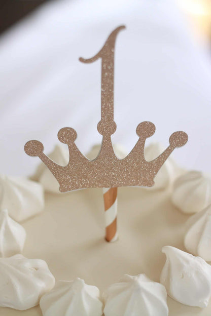 1st Birthday Crown Cake Topper