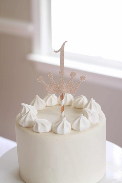 1st Birthday Crown Cake Topper