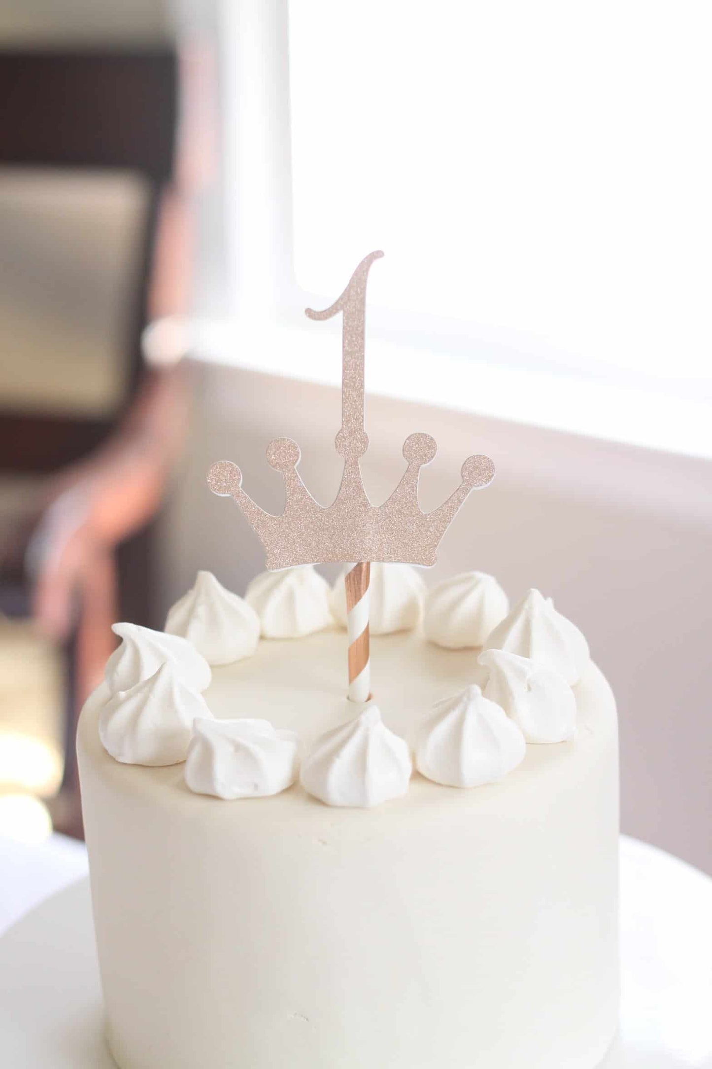 1st Birthday Crown Cake Topper