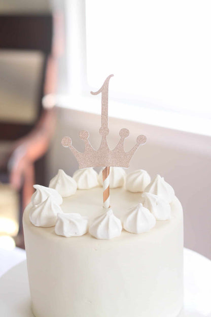 1st Birthday Crown Cake Topper