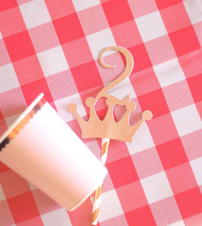 2 Crown Cake Topper