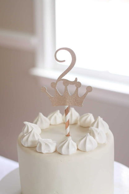 2 Crown Cake Topper