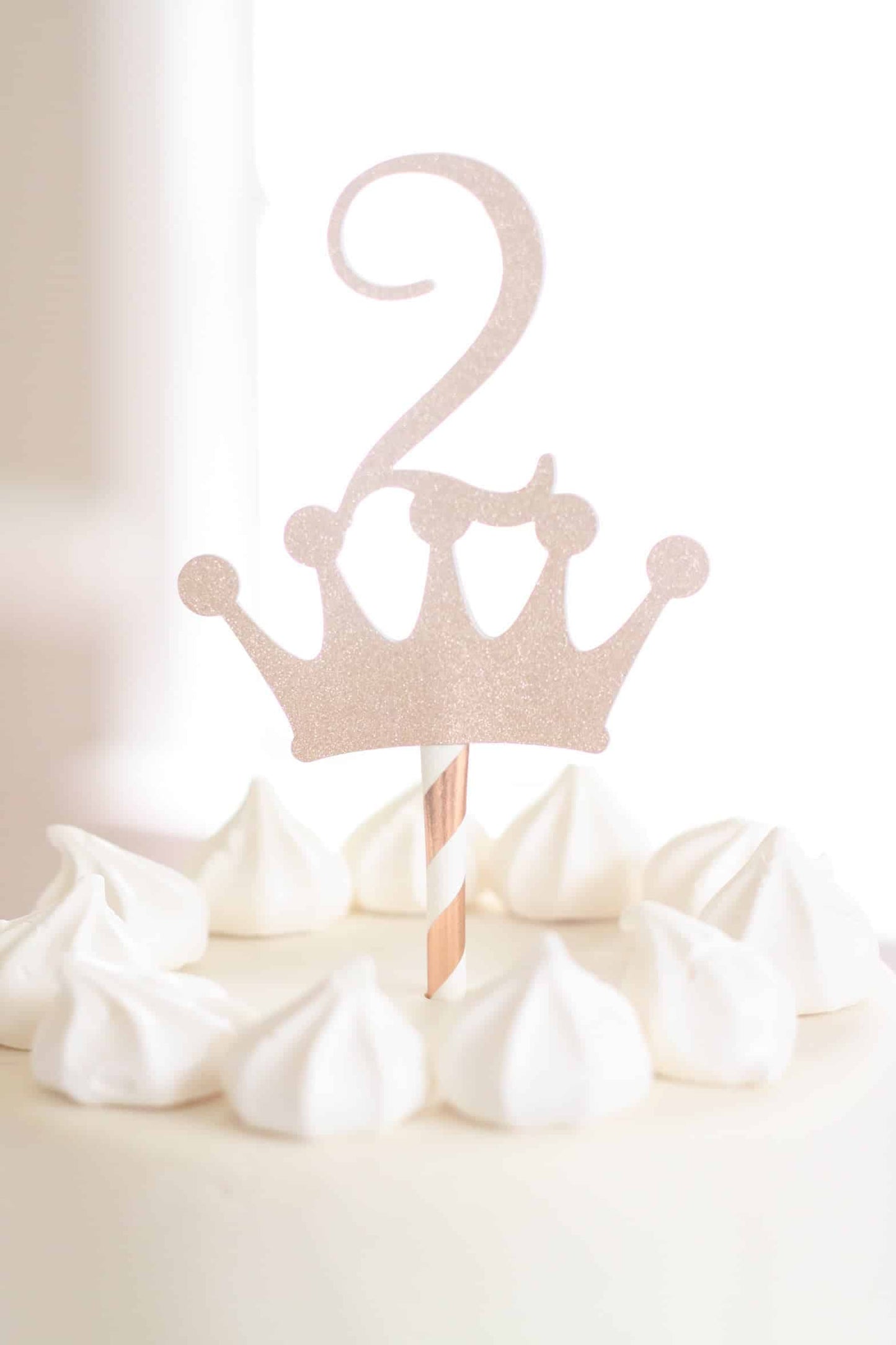 2 Crown Cake Topper
