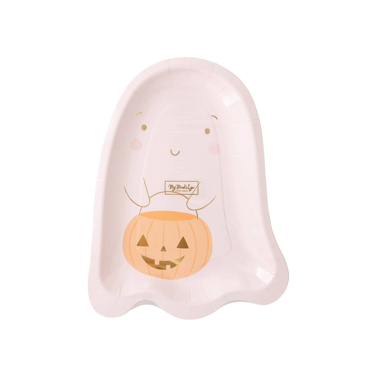 Trick Or Treating Cute Ghost Paper Plates