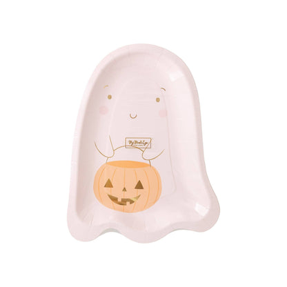 Trick Or Treating Cute Ghost Paper Plates