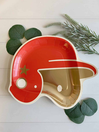 Baseball Helmet Paper Plate