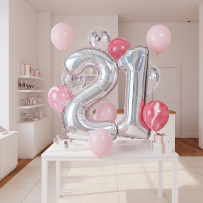 21st Birthday Balloon Bouquet in Party Shop