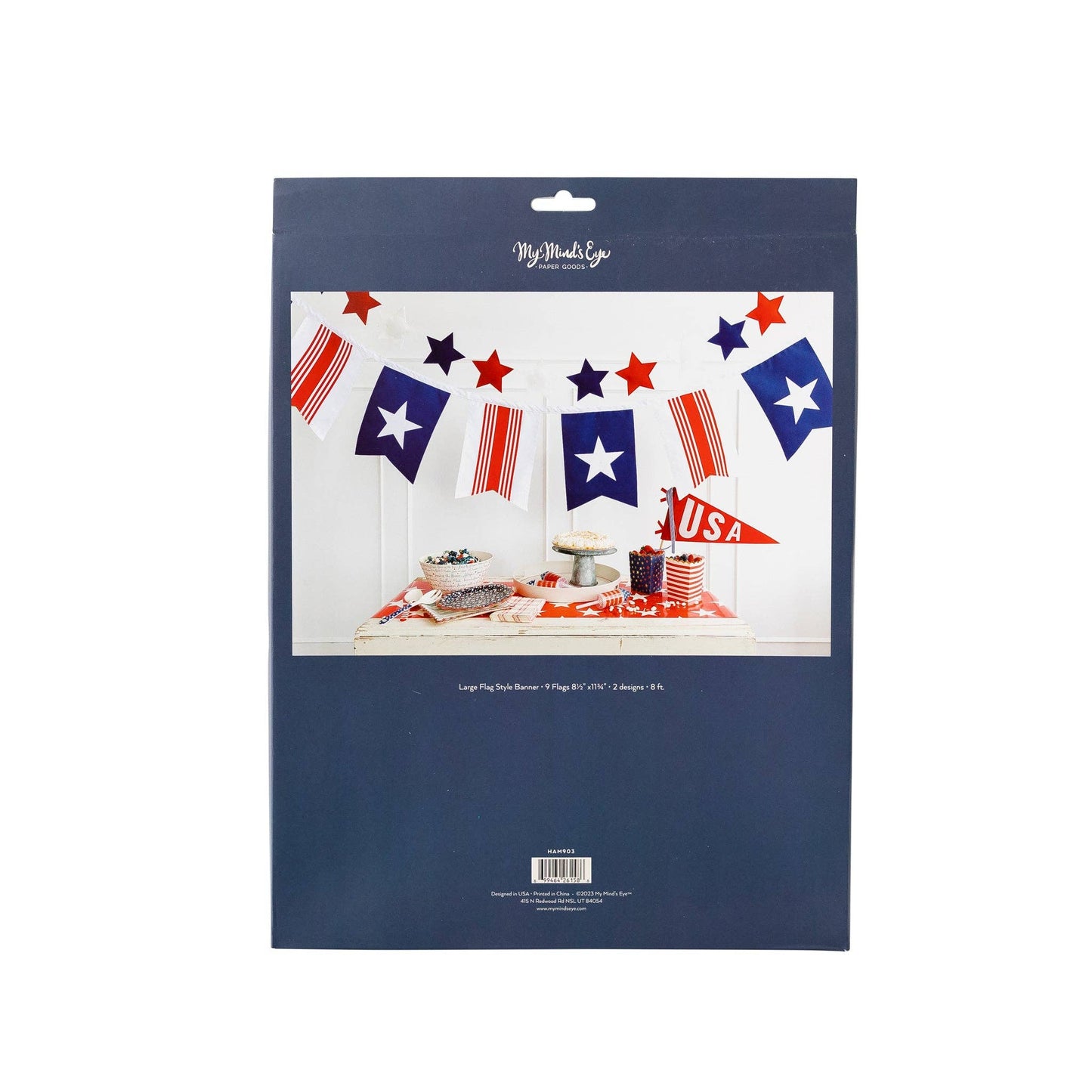 Red White and Blue Outdoor Fabric Banner