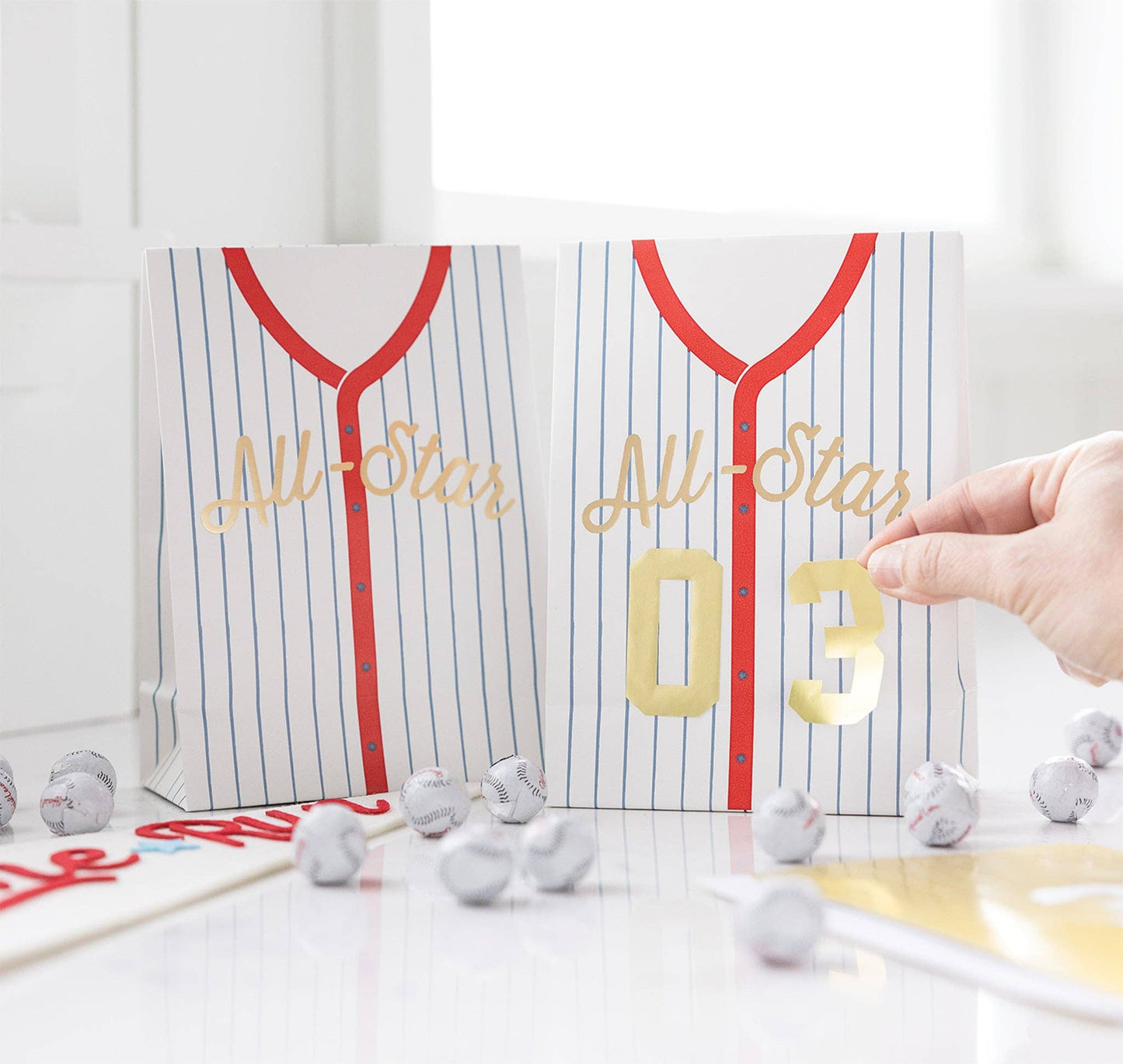 Small Baseball Treat Bags