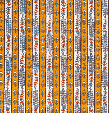 Provence Avignon Dijon & Blue Tablecloth 70x128 - French Country Botanical Print