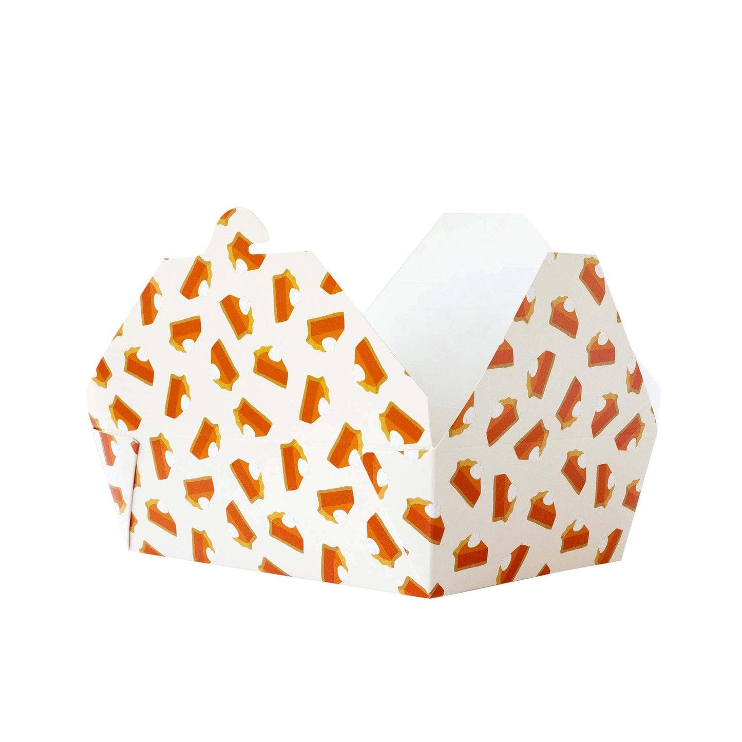 Fall To-Go Takeout Boxes Pumpkin Pie Design