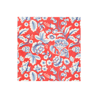 Hamptons Blue Floral Cocktail Napkins
