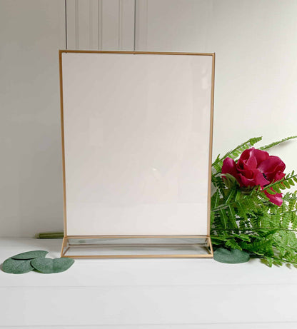 Gold Frame Acrylic Frame 9x11 for Signs and Table Numbers