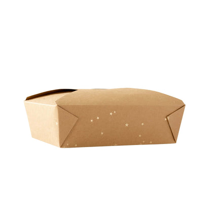 Stars on Kraft Take Home Boxes