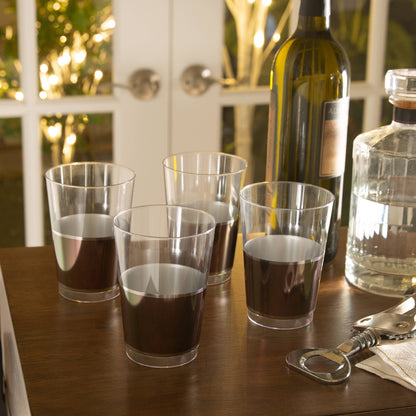 Grey & Silver Plastic Cups