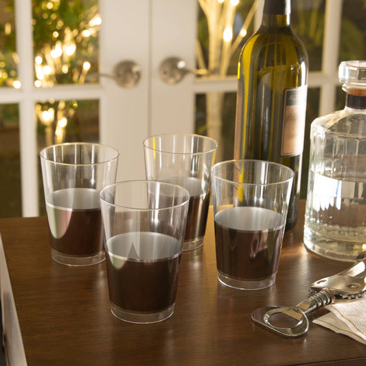 Grey & Silver Plastic Cups