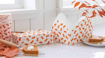 Fall To-Go Takeout Boxes Pumpkin Pie Design