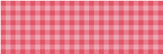 Pink Gingham Wipeable Table Runner