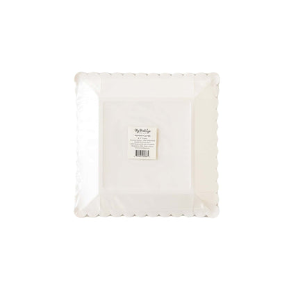 Mistletoe Square Paper Plates