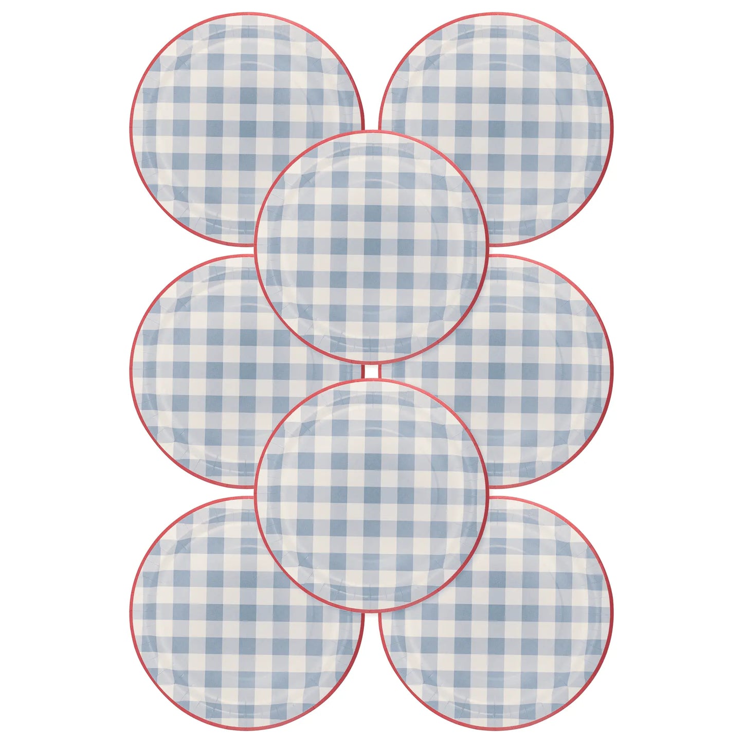 Hamptons Blue Gingham Plates