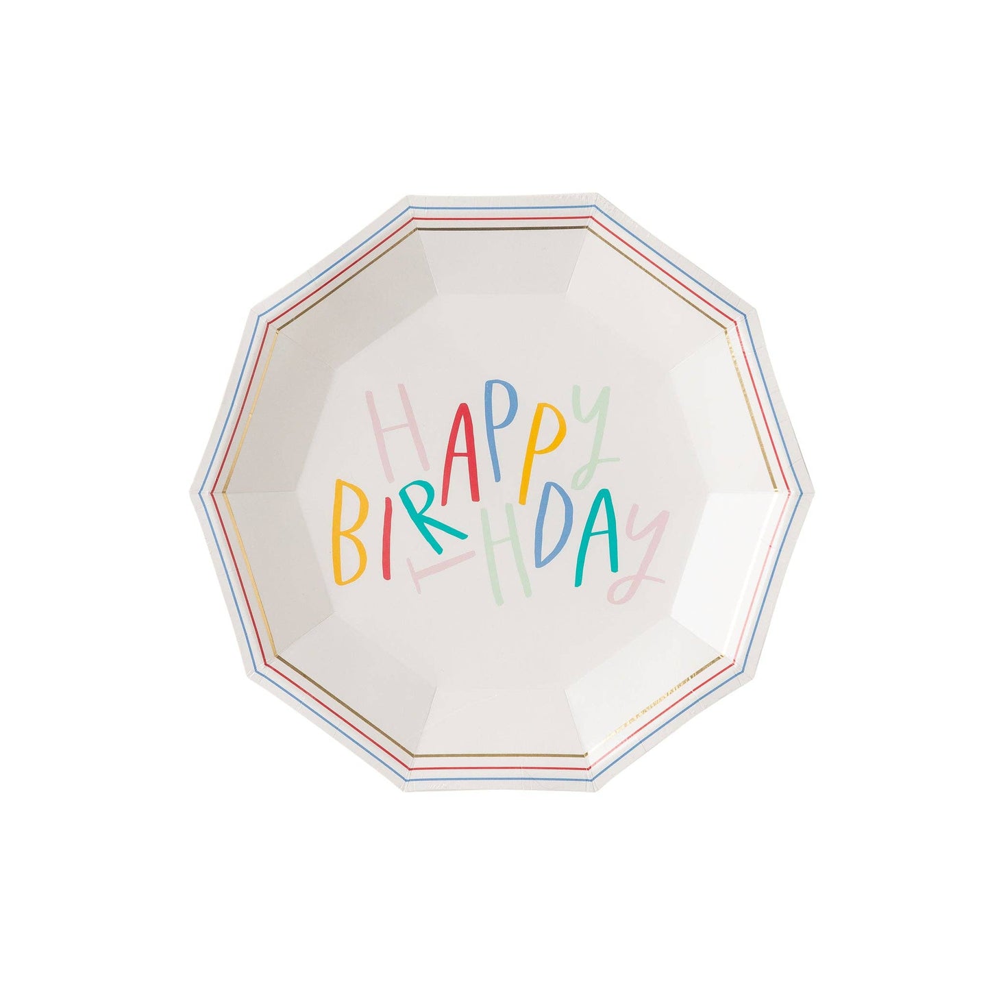 Happy Birthday Plates - Brights