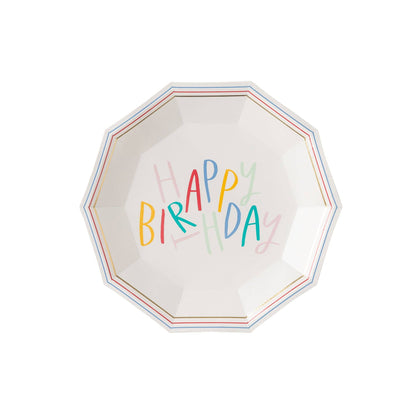 Happy Birthday Plates - Brights