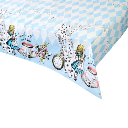 Blue Alice in Wonderland Tablecloth