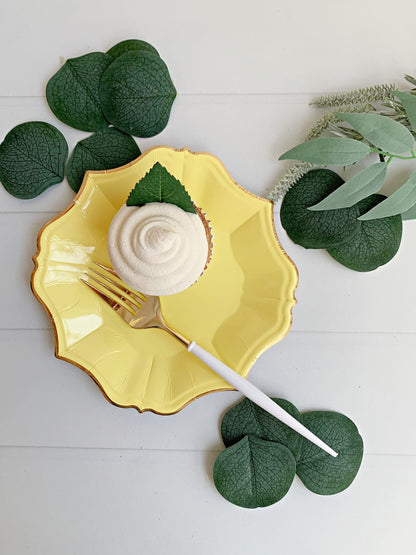 Canary Yellow Dessert  Plates
