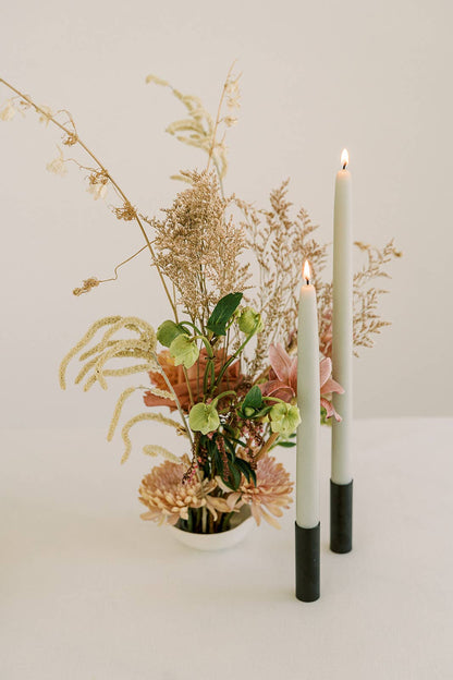 Sage Tapers 10 inch in 100% Beeswax