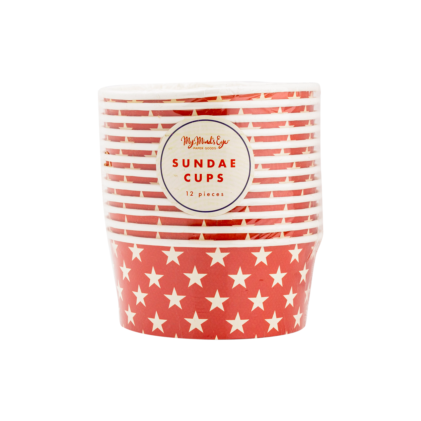 Red Star Paper Sundae Cups