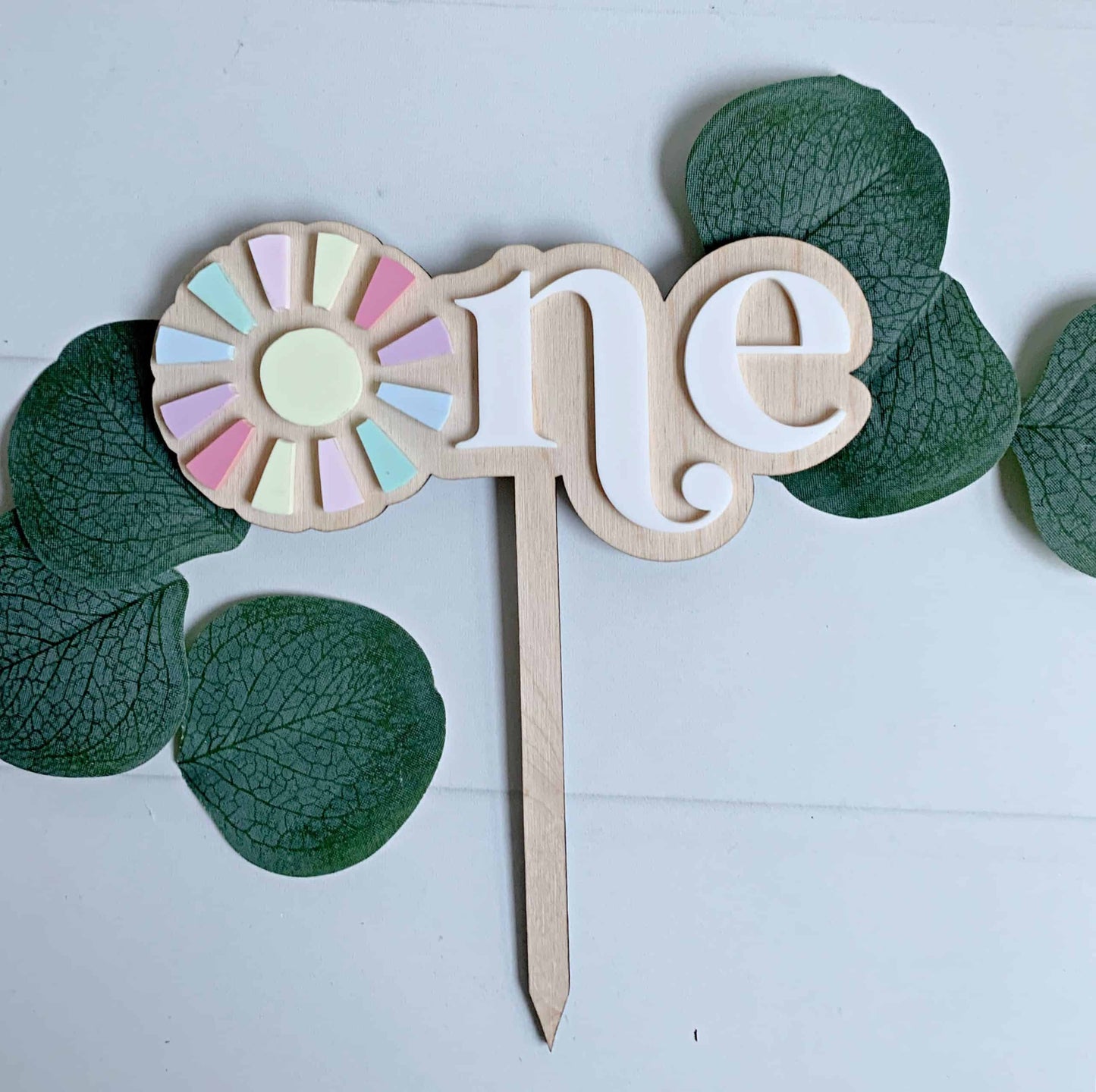 First Trip Around the Sun 1st Birthday Cake Topper